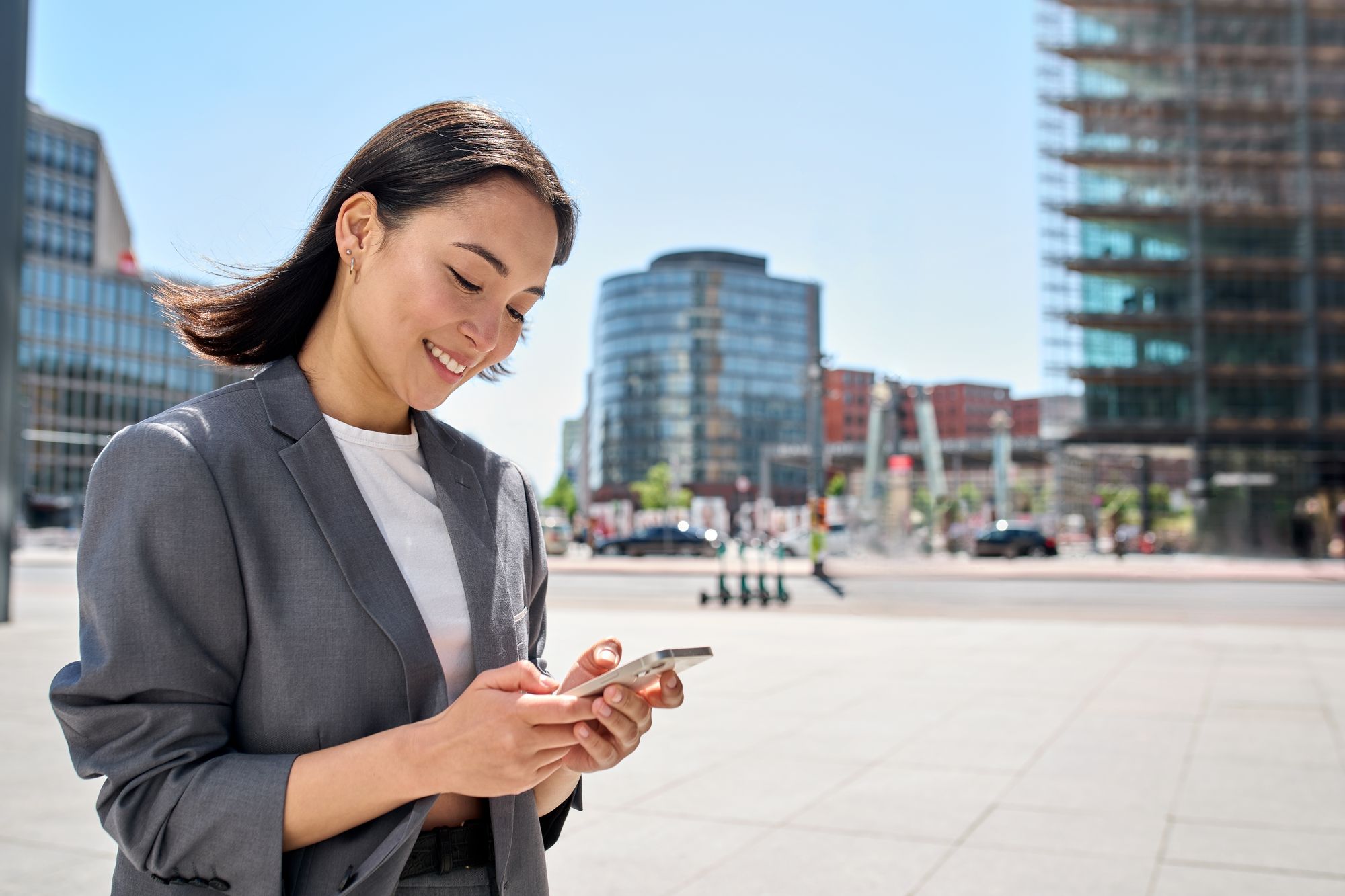 Person chatting on phone